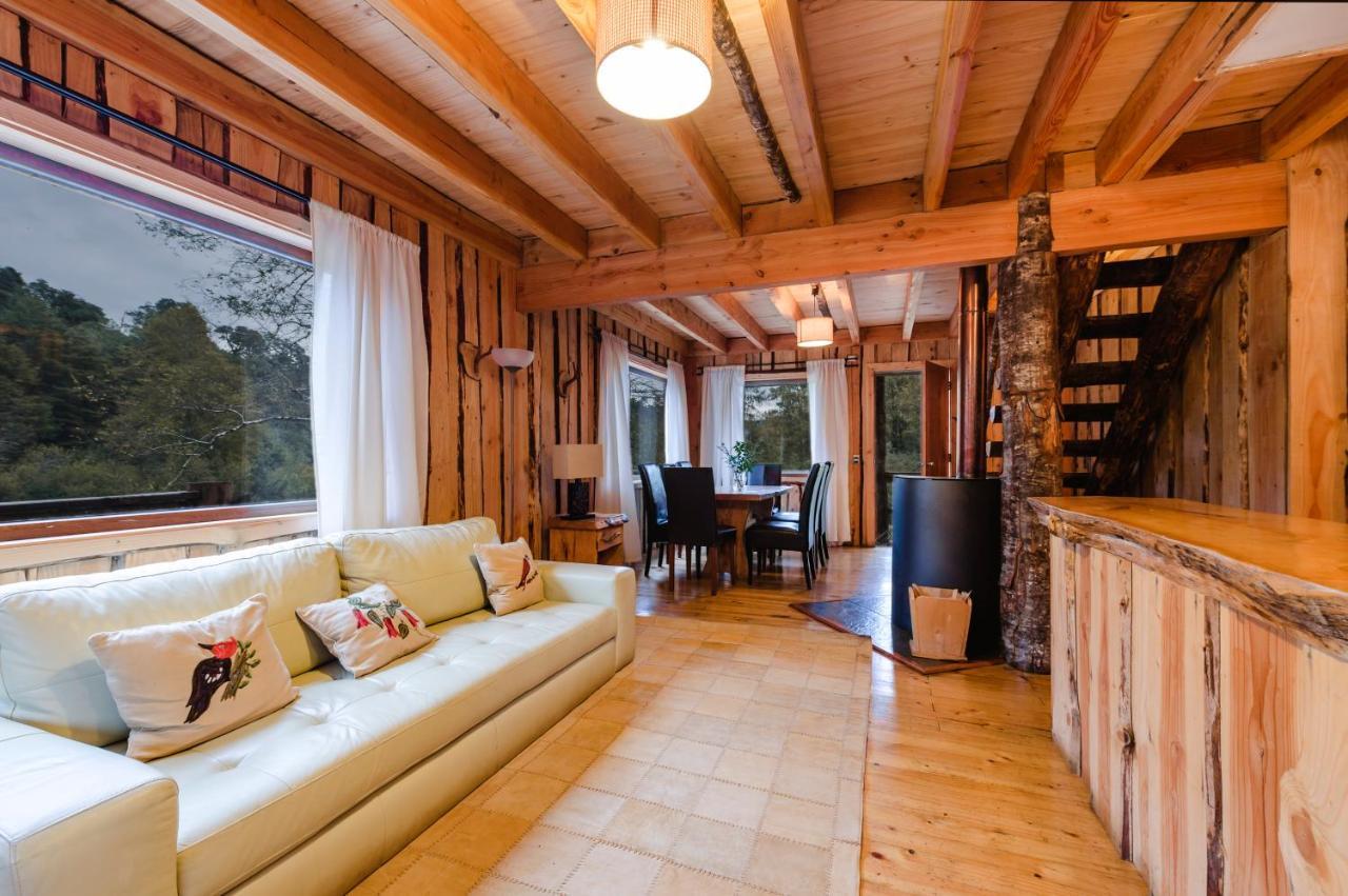 Huilo Huilo Cabanas Del Bosque Puerto Fuy Luaran gambar