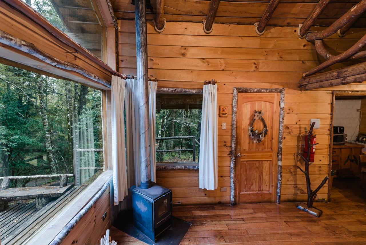Huilo Huilo Cabanas Del Bosque Puerto Fuy Luaran gambar